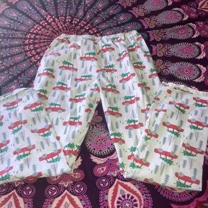 Sz 8 tp 10 Christmas pj bottoms